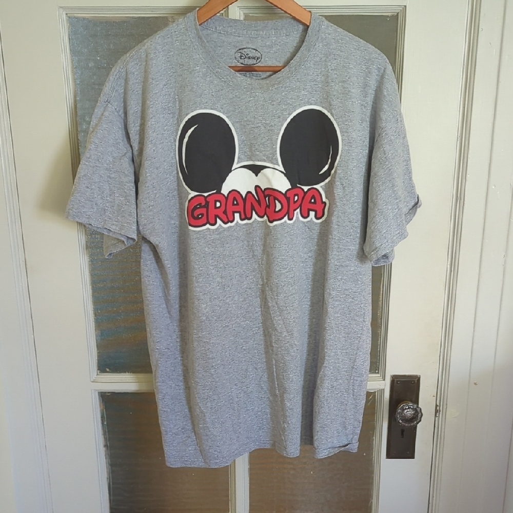 Disney Gray T-Shirt with Red Grandpa Design